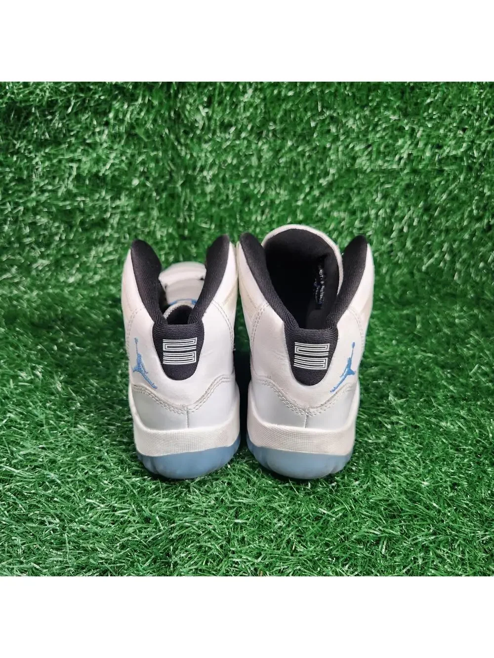Jordan 11 Retro Legend Blue Shoes Youth Size 3Y White Boys Basketball 378039-104